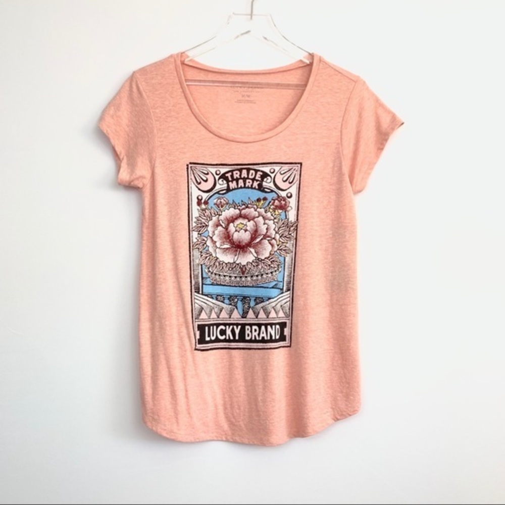 NEW Lucky Brand “Trade Mark” Short Sleeve Tee L13x